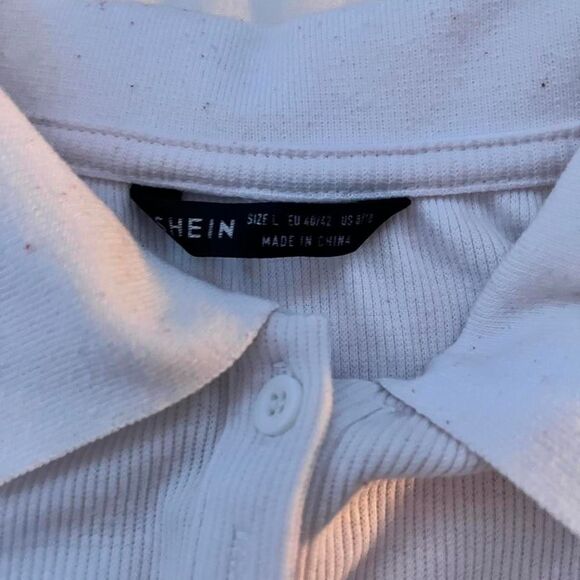 white long sleeve shein crop top - Picture 2 of 3